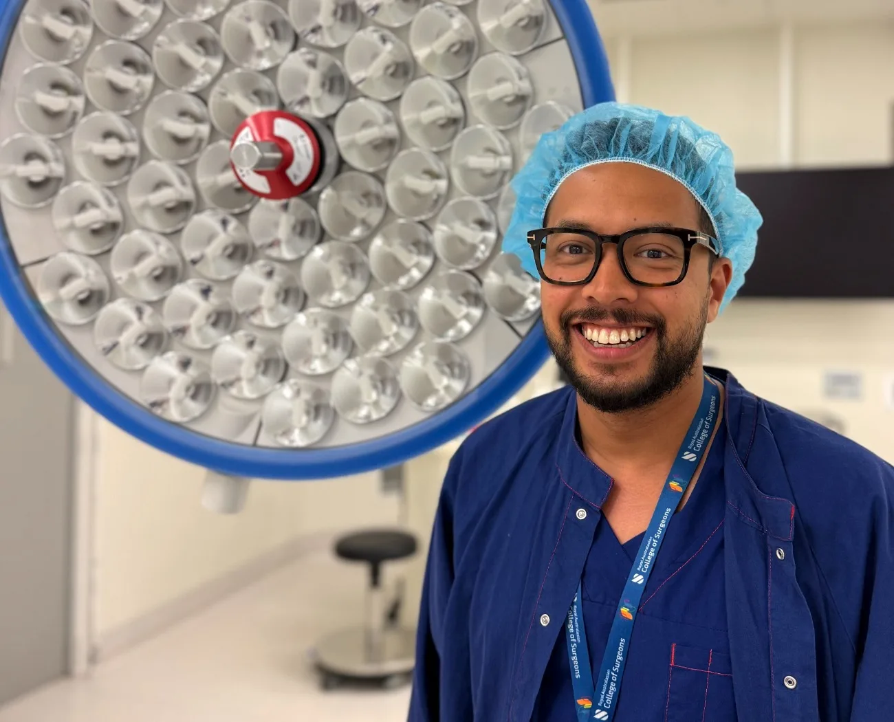 Dr Joel Rabindran, specialist general and bariatric surgeon, in theatre
